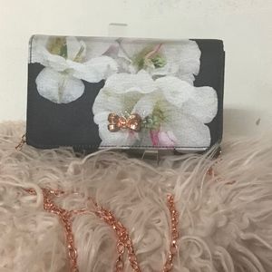 Ted Baker Gem Gardens Black Multi Polyester Clutch